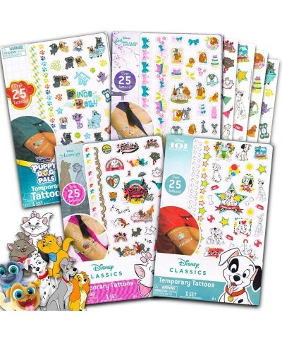 Disney Cats and Dogs Party Favors for Kids Bundle ~ Over 100 Pcs Disney Temporary Tattoos Featuring 101 Dalmatians Lady and t...