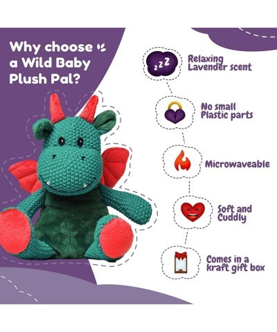 Dragon Plush Toy - Heatable Microwavable Dragon Stuffed Animal with Aromatherapy Lavender Scent for Kids - 12" Stuffed Dragon...