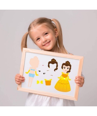 40 Pcs Princess Dress-Up Make Your Own Face Stickers DIY Face Stickers for Kids Make a Face Sticker Kids Craft Game for Princ...