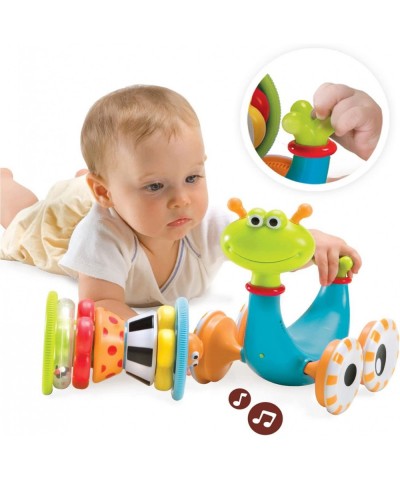 Musical Crawl N' Go Snail Toy with Stacker - Promotes Baby's Crawling and Walking. Rolls and Spins Its Shell As It Moves. $58...