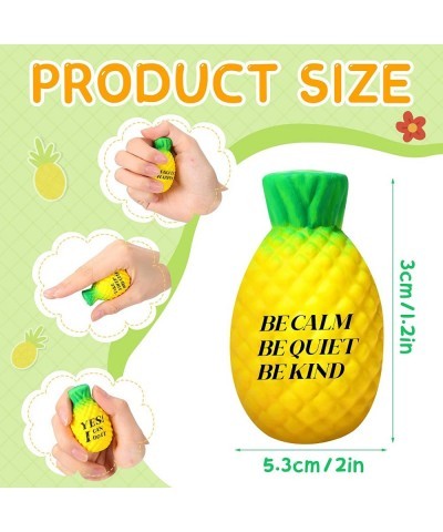 20 Pcs Pineapple Stress Ball Motivational Fidget Toys Ball Pineapple Fidget Toys Inspirational Squishy Pineapple for Adults A...