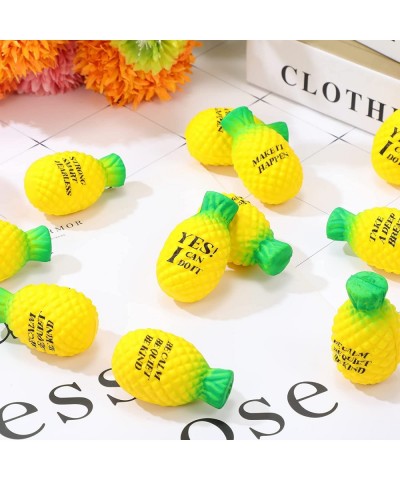 20 Pcs Pineapple Stress Ball Motivational Fidget Toys Ball Pineapple Fidget Toys Inspirational Squishy Pineapple for Adults A...