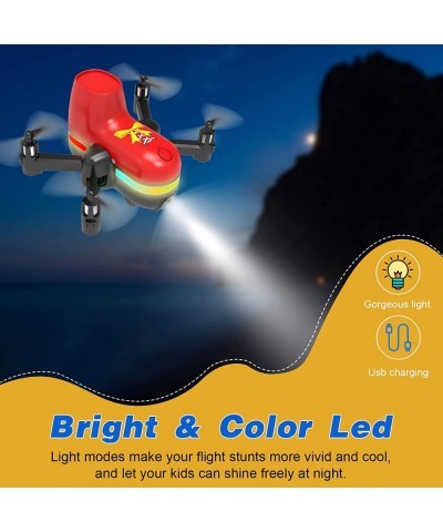 2 In 1 Mini Drone for Kids Remote Control Drone with Land Mode & Fly Mode LED Lights Auto Hovering 3D Flip Headless Mode and ...