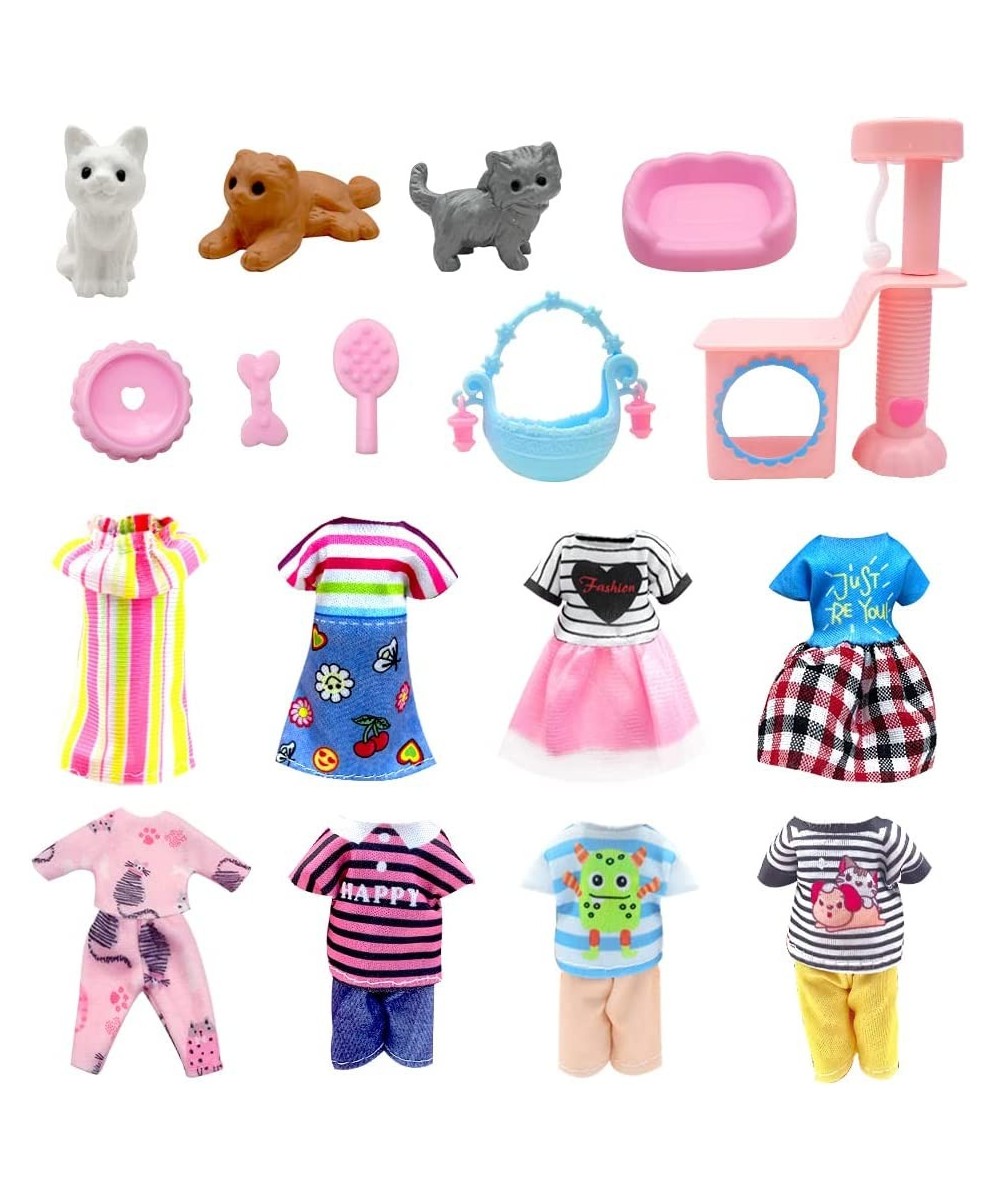 Doll Clothes and Accessories for Chelsea Dolls Clothes Dress Pajamas Random in 6 Mini Supplies Cat Pet playset Girls Granddau...