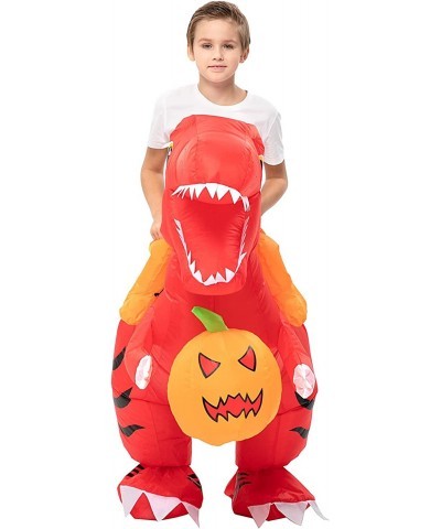 2 PACK Inflatable Dinosaur Costume for Kids Riding T Rex Air Blow up Funny Fancy Dress Party Halloween Costume.(Green Red) $6...