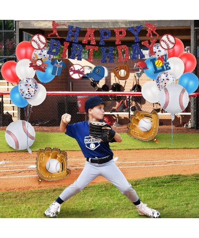 Baseball Party Decorations Baseball Birthday Party Supplies Kit Include Sport Themed Birthday Backdrop Happy Birthday Banners...