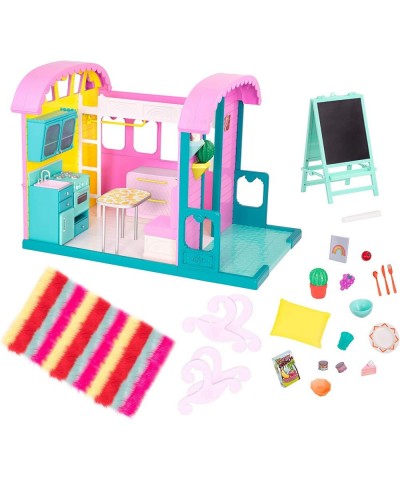 – GG Doll House Playset with Furniture and Home Accessories – Kitchen Oven and Patio – 14-inch Doll Clothes and Accessories f...