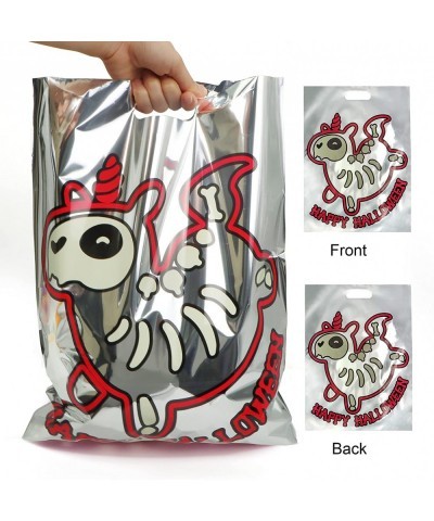 72 PCS Halloween Large Goodie Bags Reflective Trick or Treat Candy Bags Holographic Foil Bags in 6 Designs Halloween Goody Gi...