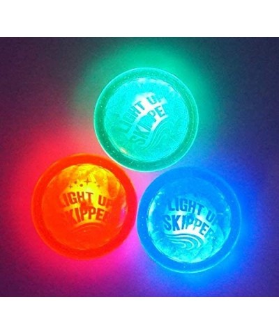 Flashing Lights Skip Water Bouncing Disc Ball Hopper (1 Pack Assorted) Fidget Toy Swimming Pool Water Skip Ball Disc Outdoor ...