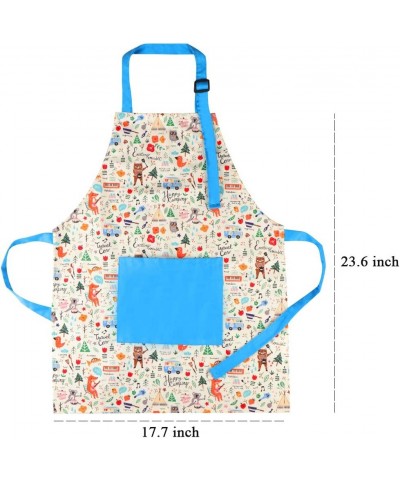 2 Pack Child Apron Kids Painting Art Apron Cotton Apron for Toddlers Age 6-12 $21.38 Kids' Artist Aprons & Smocks