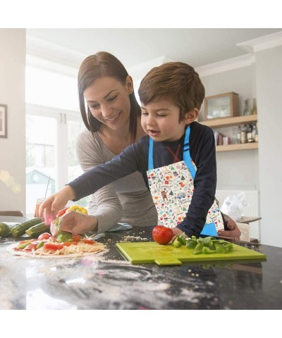 2 Pack Child Apron Kids Painting Art Apron Cotton Apron for Toddlers Age 6-12 $21.38 Kids' Artist Aprons & Smocks