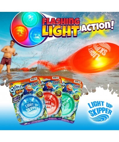 Flashing Lights Skip Water Bouncing Disc Ball Hopper (1 Pack Assorted) Fidget Toy Swimming Pool Water Skip Ball Disc Outdoor ...