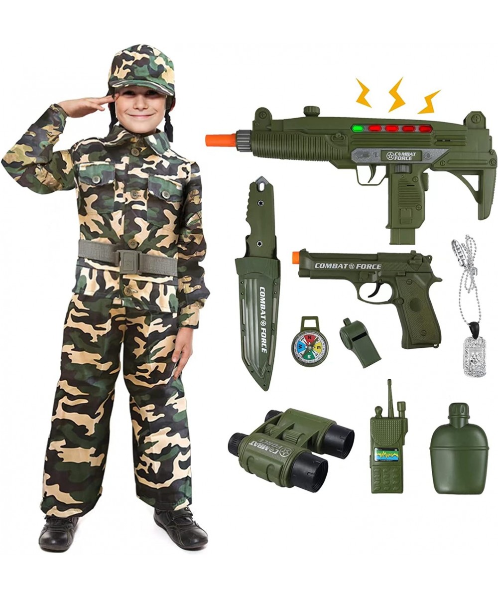 Army Military Costume for Kids Boys Soldier Halloween Costumes Dress Up Role Play Set with Toy Accessories $61.78 Kids' Costumes