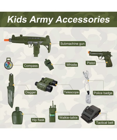 Army Military Costume for Kids Boys Soldier Halloween Costumes Dress Up Role Play Set with Toy Accessories $61.78 Kids' Costumes