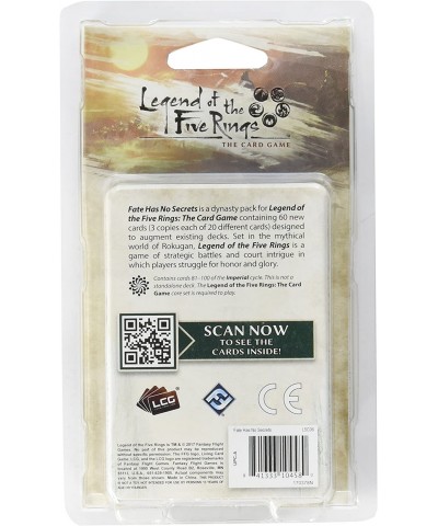 Legend of the Five Rings LCG: Fate Has No Secrets $17.69 Card Games