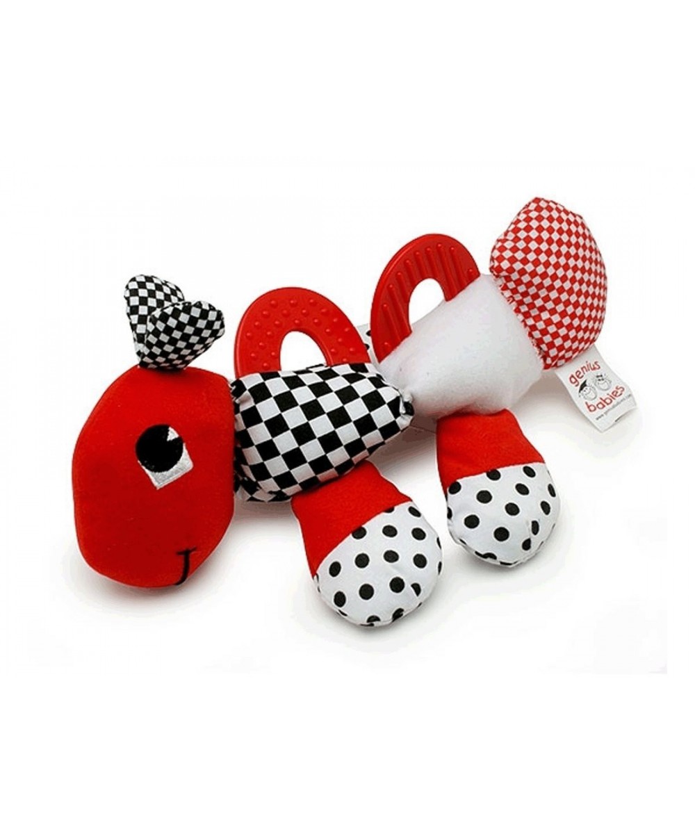 Baby's First Caterpillar Pal - Black White & Red Teether Toy $22.63 Baby Teether Toys