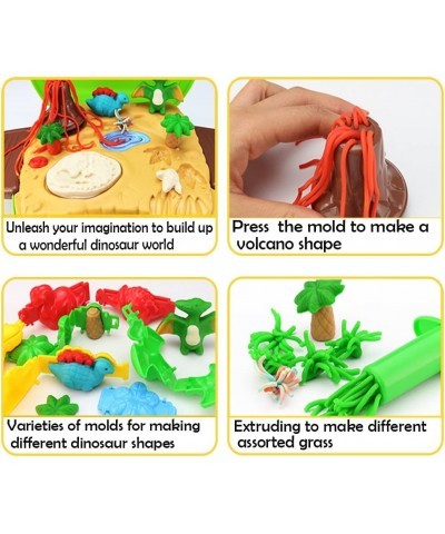 Deardeer 26 Pieces Dough Dinosaur Play Set Kids Pretend Play Toy with Molds and Dough for Kids in a Handy Suitcase $43.01 Kid...