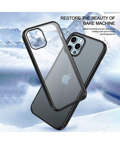 Compatible with iPhone 12 Pro Max Case Soft TPU Shockproof Protective Clear Transparent Frosting Phone Case Cover(6.7" 2020 R...