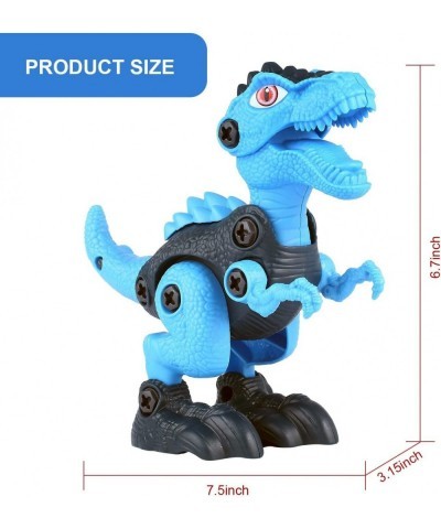 Dinosaur Toys Kids Toys 4PCS STEM Take Apart Building Dinosaur Toy with Electric Drill for Kids Fun Dinosaur Learning Educati...