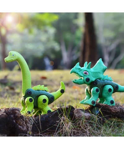 Dinosaur Toys Kids Toys 4PCS STEM Take Apart Building Dinosaur Toy with Electric Drill for Kids Fun Dinosaur Learning Educati...