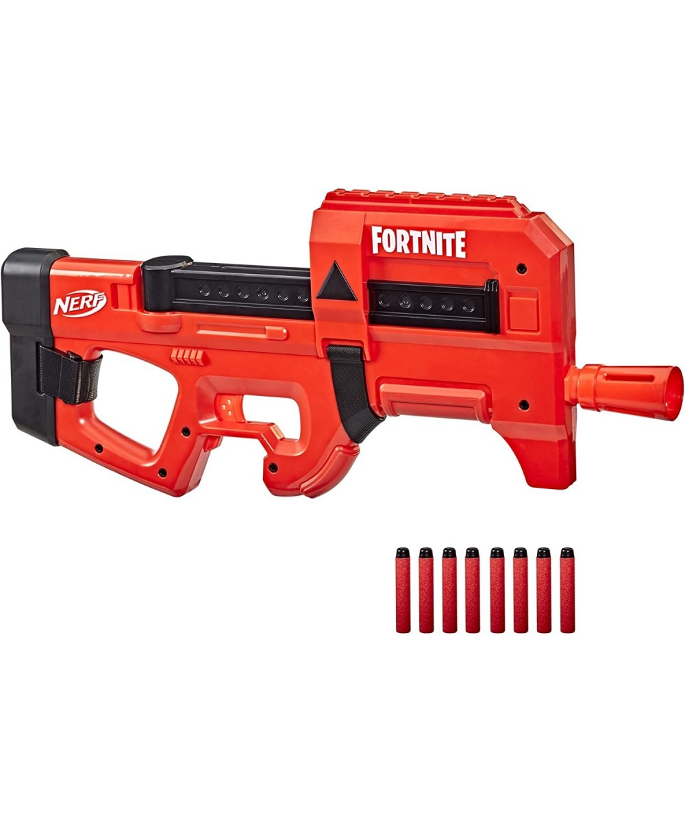 Fortnite Compact SMG Motorized Blaster Ultra Red Wrap Design 8-Dart Internal Clip 8 Elite Foam Darts Electric Semi Auto Fortn...