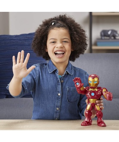 Playskool Heroes Marvel Super Hero Adventures Mega Mighties Iron Man Collectible 10-Inch Action Figure Toys for Kids Ages 3 a...