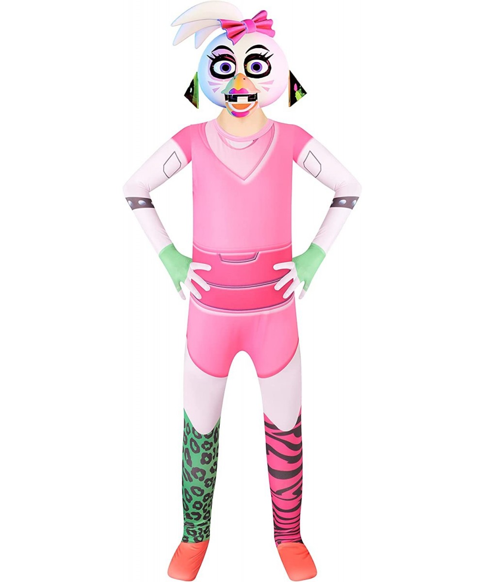 Glamrock Chica Costume For Kids Security Breach Jumpsuit Halloween Cosplay 5-12 Years $44.98 Kids' Costumes