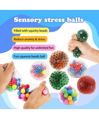 Squishy Balls Stress Balls for Kids and Aldults-15 Pack Stress Relief Fidget Balls Sensory Stress Ball Set for Relax Anxiety ...