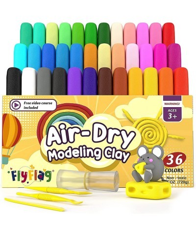 Air Dry Clay 36 Colors Soft & Ultra Light Modeling Clay for Kids with Accessories Tools and Tutorials $37.41 Kids' Art Clay &...