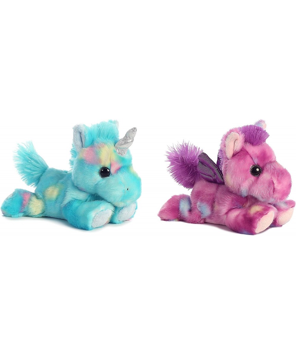 Bundle of 2 7" Stuffed Beanbag Animals - Blueberry Ripple Unicorn & Tutti Frutti Pegasus $30.63 Stuffed Animals & Teddy Bears