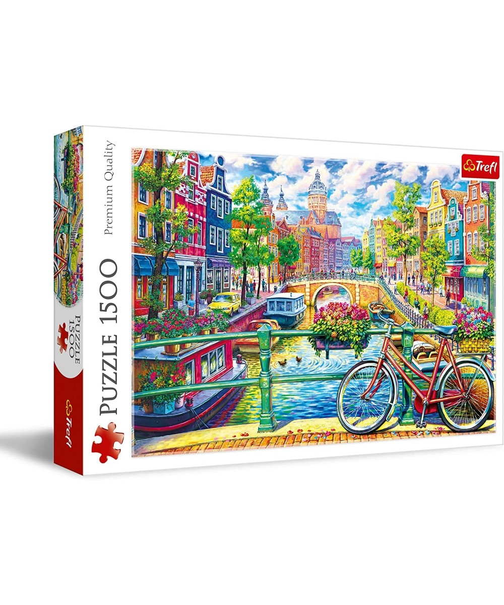 1500 Piece Jigsaw Puzzles Amsterdam Canal Colorful Puzzle of The Netherlands European Puzzle Adult Puzzles 26149 $20.43 Jigsa...