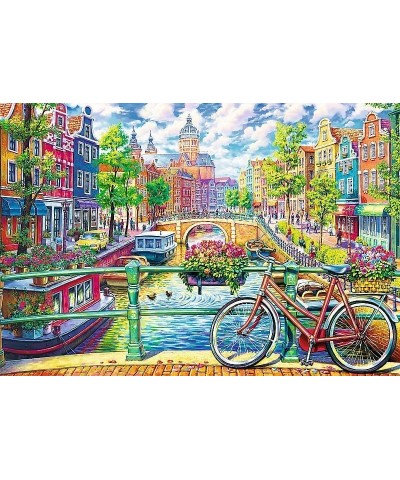 1500 Piece Jigsaw Puzzles Amsterdam Canal Colorful Puzzle of The Netherlands European Puzzle Adult Puzzles 26149 $20.43 Jigsa...