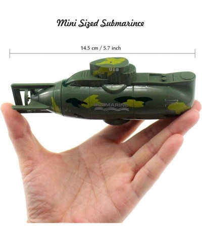 Mini RC Submarine Remote Control Boat Ship Military Model Electronic Water Toy Diving for Fish Tank Water Tub Kids Birthday G...