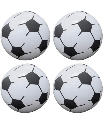 4pcs Soccer Beach Balls Inflatable Blow Up Football Game Beach Pool Party Toys for Children Adults $17.69 Swimming Pool & Out...