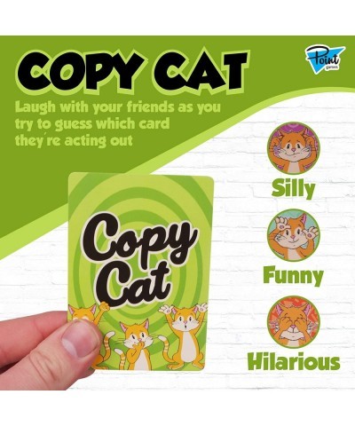 Copy Cat Card Game - Face and Body Expression and Recognition Games - Fun Educational STEM / STEAM Activity Travel Cards - Ac...