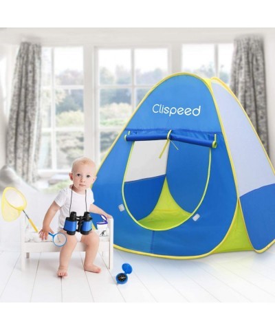 6PCS Kids Camping Tent Set Camping Gear Tool Pretend Play Set Pop Up Tent for Kids Includes Tent Binoculars Viewer Magnifying...