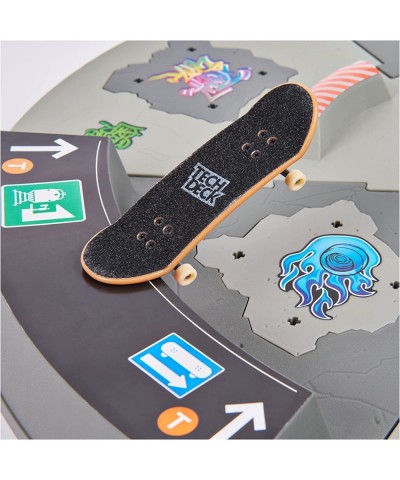 TECH DECK Shredline 360 Motorized Skate Park X-Connect Creator Customizable and Buildable Turntable Ramp Set with Exclusive F...