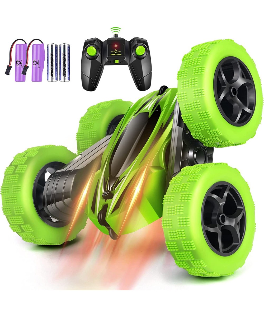 Remote Control Car 4WD RC Cars with Double Sided 360 Degrees Tumbling and Rotating 2.4GHZ RC Stunt Car with LED Remote Contro...