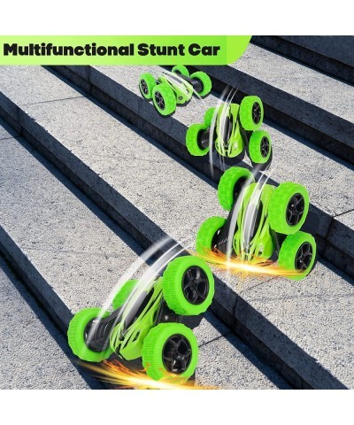 Remote Control Car 4WD RC Cars with Double Sided 360 Degrees Tumbling and Rotating 2.4GHZ RC Stunt Car with LED Remote Contro...