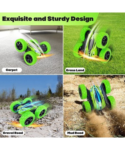 Remote Control Car 4WD RC Cars with Double Sided 360 Degrees Tumbling and Rotating 2.4GHZ RC Stunt Car with LED Remote Contro...