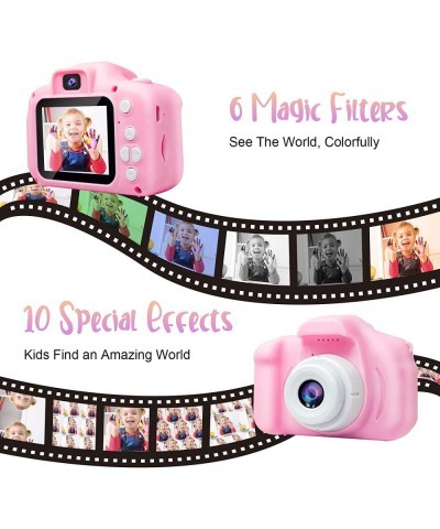 Upgrade Selfie Kids Camera for Girls Christmas Birthday Gifts for 3-6 Year Old Girls Kids Digital Camera with Video Function ...