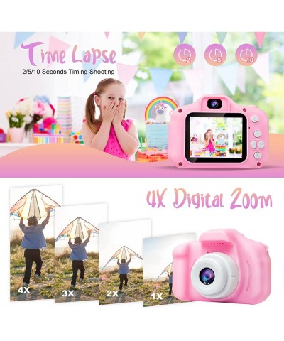 Upgrade Selfie Kids Camera for Girls Christmas Birthday Gifts for 3-6 Year Old Girls Kids Digital Camera with Video Function ...