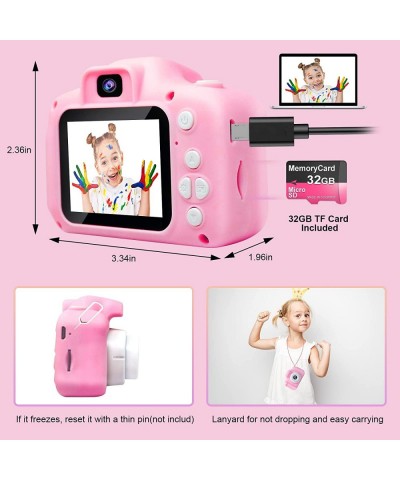 Upgrade Selfie Kids Camera for Girls Christmas Birthday Gifts for 3-6 Year Old Girls Kids Digital Camera with Video Function ...