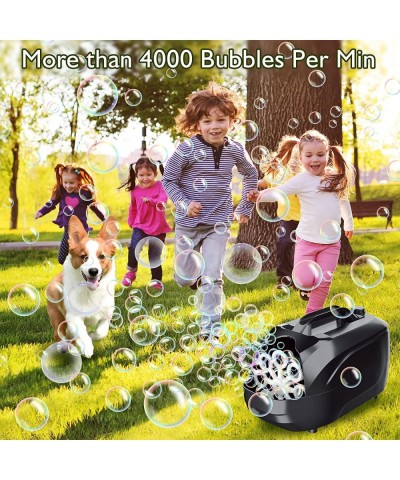 Bubble Machine Automatic Bubble Blower for Kids Blowing 5000 Bubbles Per Minute Two-Speed Design Powered by Plug in or Batter...