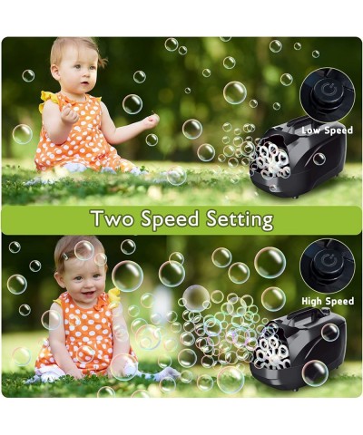 Bubble Machine Automatic Bubble Blower for Kids Blowing 5000 Bubbles Per Minute Two-Speed Design Powered by Plug in or Batter...