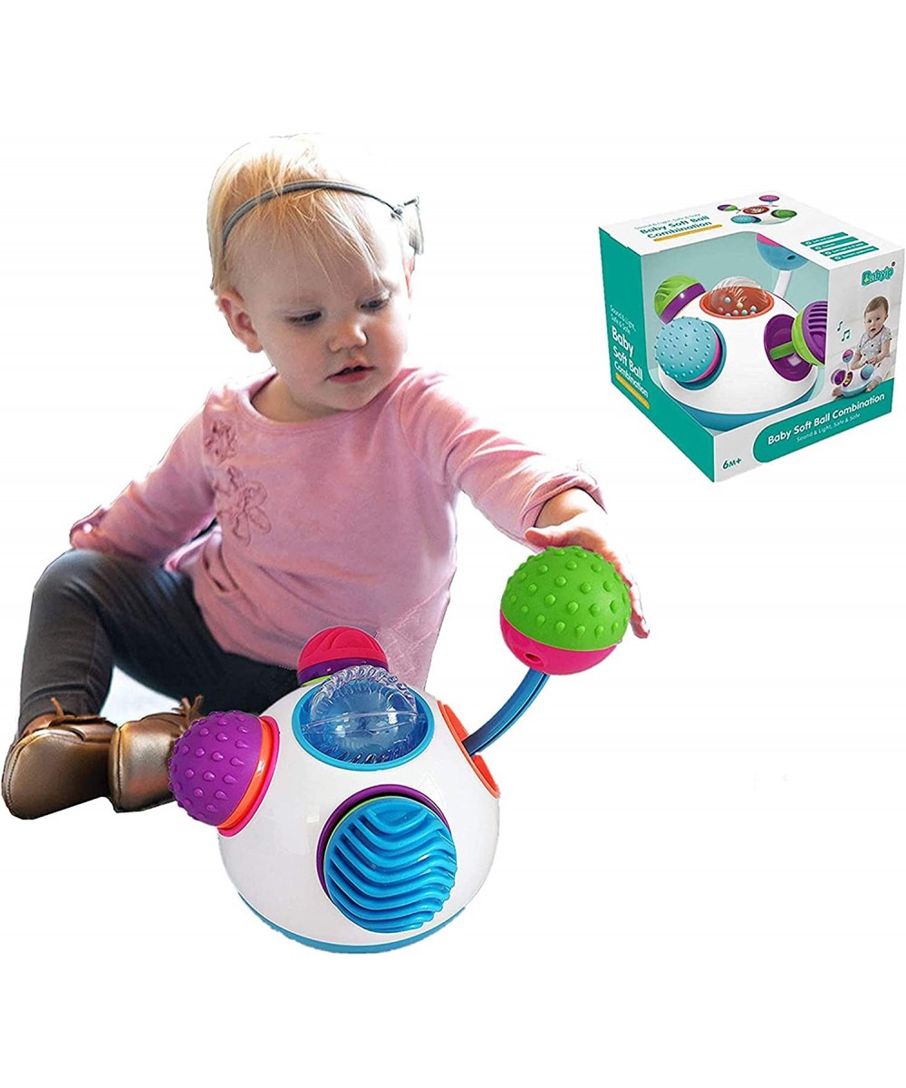 Colorful Baby Sensory Ball Toys Musical Twirl Sensation for Training Hand-Eye Coordination Infants Soft Balls Combination Kid...