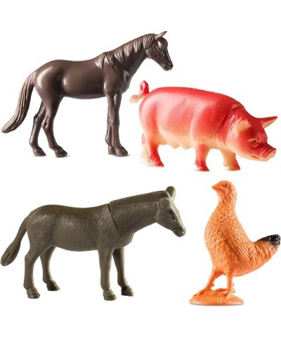 Farm Animal Toys - Pack of 12 - Plastic Farm Animals for Toddlers and Kids Realistic 3-5 Inch Ranch / Barnyard Animal Toy Fig...