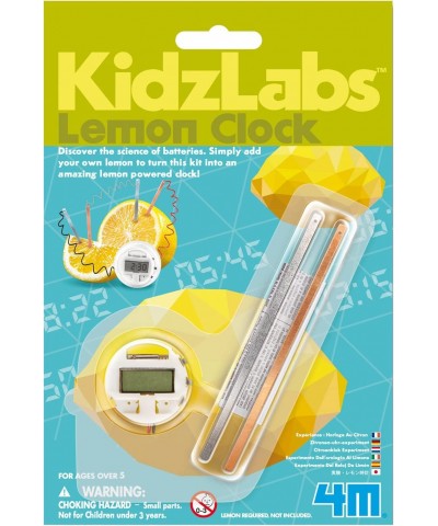 Kidzlabs Lemon Powered Clock Chemical Electrical Science Lab Experiment - STEM Toys Educational Gift for Kids & Teens Girls &...