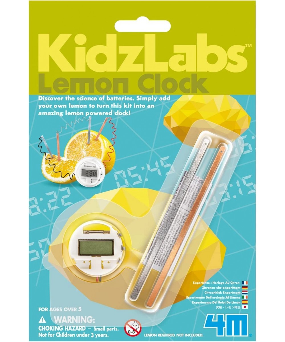 Kidzlabs Lemon Powered Clock Chemical Electrical Science Lab Experiment - STEM Toys Educational Gift for Kids & Teens Girls &...