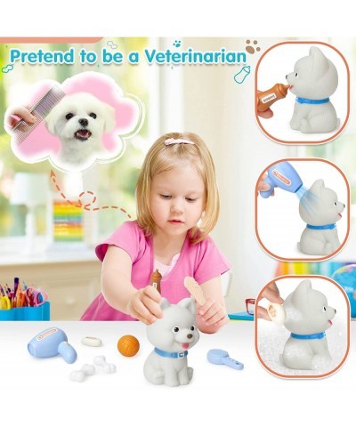 Pet Vet Toys Play Set for Toddlers 3-8 Boys Girls 18 Pcs Present Pet Care Role Play Set Dog Backpack Dog Grooming Toys Puppy ...